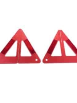 مثلث احتیاط خطر قرمز سه بعدی