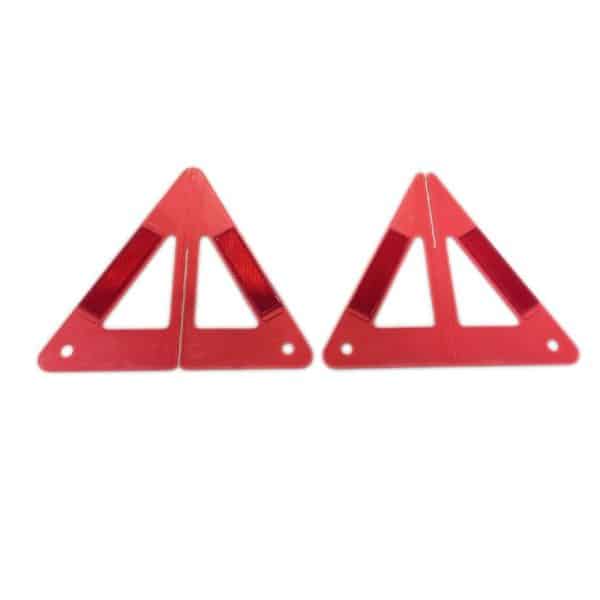 مثلث احتیاط خطر قرمز سه بعدی